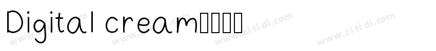 Digital cream字体转换